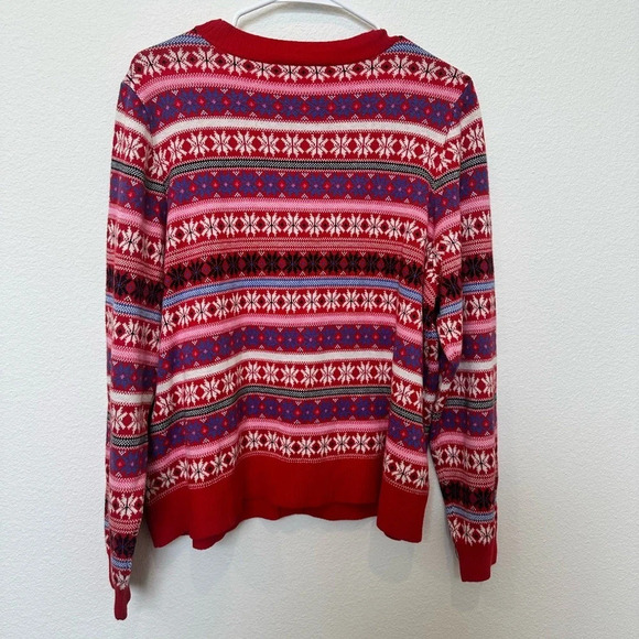 NWT Lane Bryant Button Up Christmas‎ Cardigan Snowflakes Size 18/20 - Picture 4 of 9